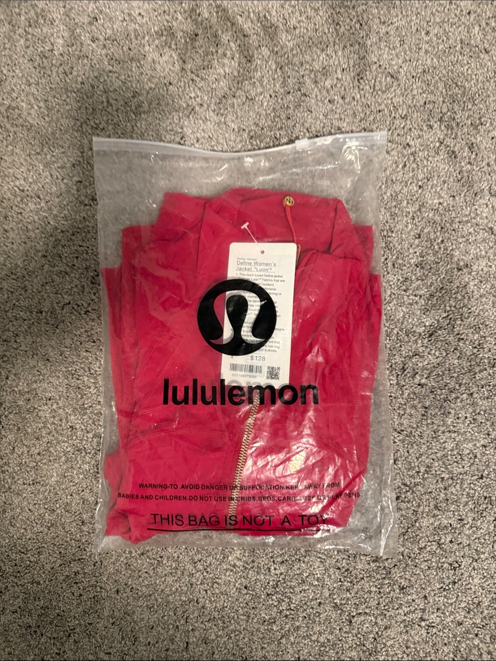 lululemon athletica Men's Red Full-Zip Hoodie